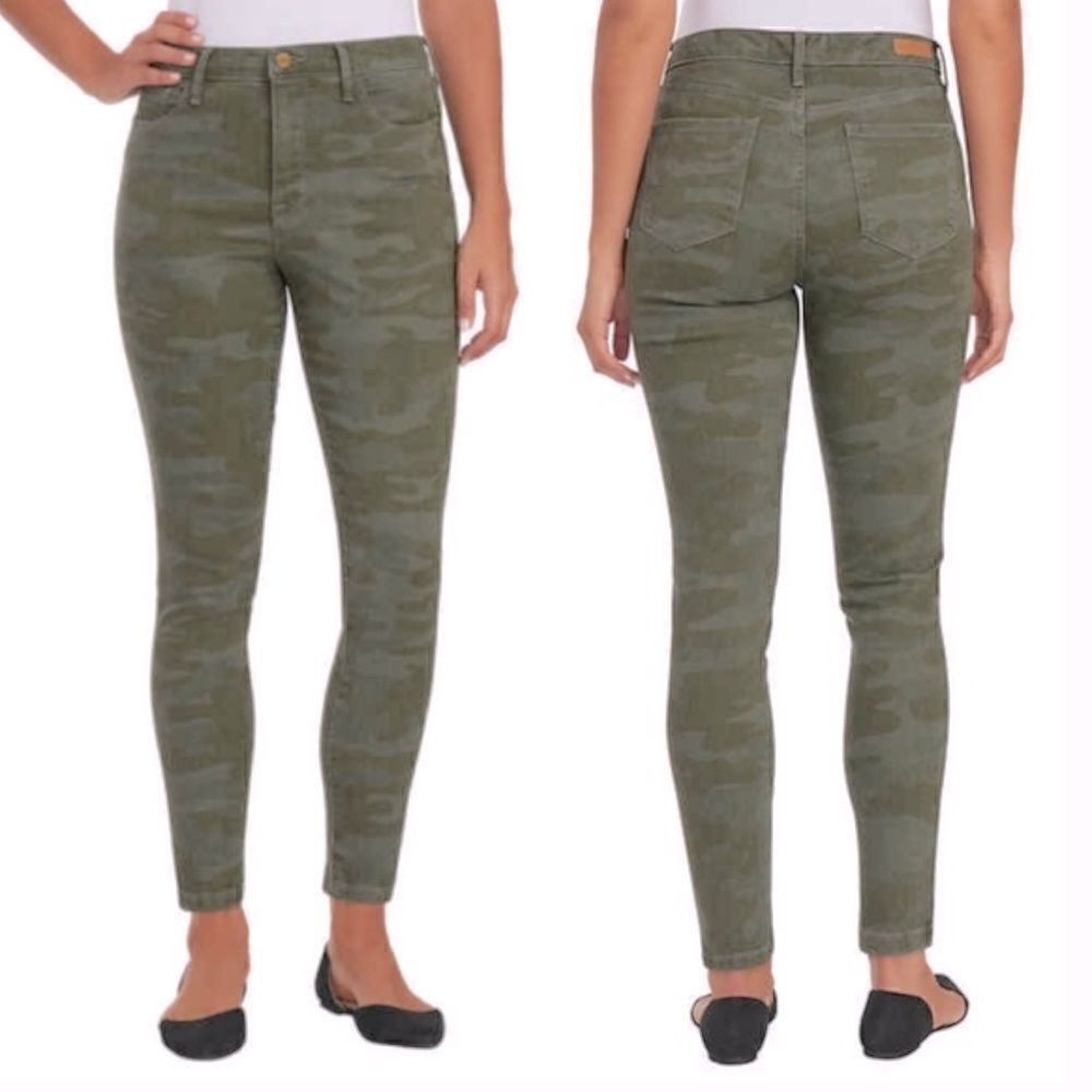 Sanctuary Social Standard Camo High Rise Skinny Jeans Sz 28